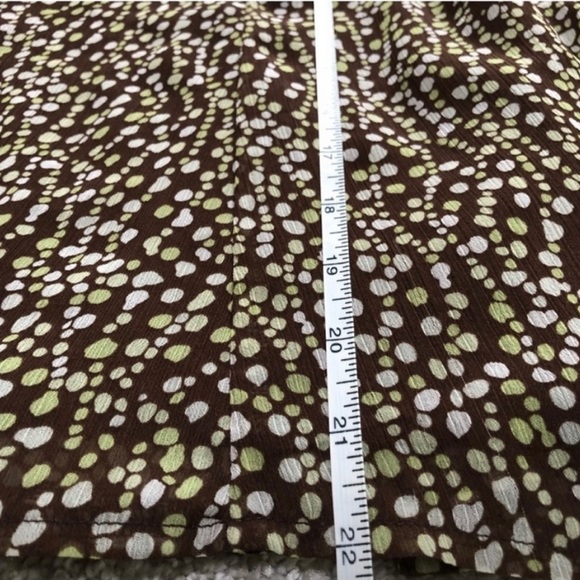 Polka Dots Light Polyester Midi Skirt Size 12P - Picture 5 of 5